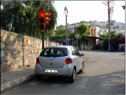 Duraklama ve park etme kuralları - açıklayıcı şekil 1