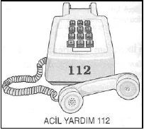 Acil yardım haberleşmesi ve yaralı taşıma - açıklayıcı şekil 1
